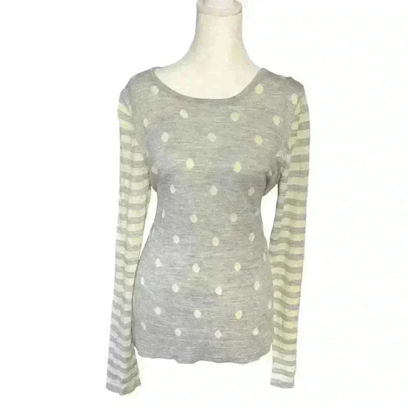 Clements Riberio Portabello Women’s Merino Wool Pullover Sweater. Size L. Grey - Picture 3 of 5